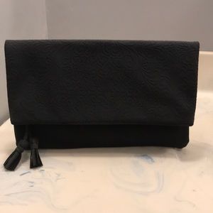 Ion Envelopes Clutch Gray Purse 12x10 Zip Top